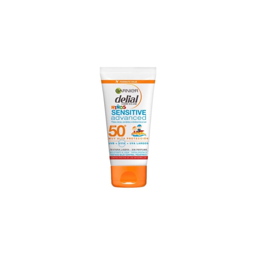 "Delial Children Sensitive Advanced" apsauginis kremas nuo saulės Spf 50ml