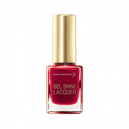 Max Factor, Gel Shine Lacquer, Top Coat, Nail Polish, 50, Radiant Ruby, 11 ml