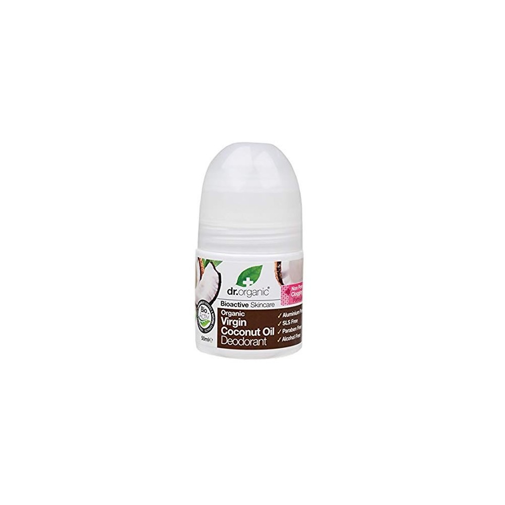 Dr Organic Virgin Coconut Oil Deodorant  Roll On 50ml