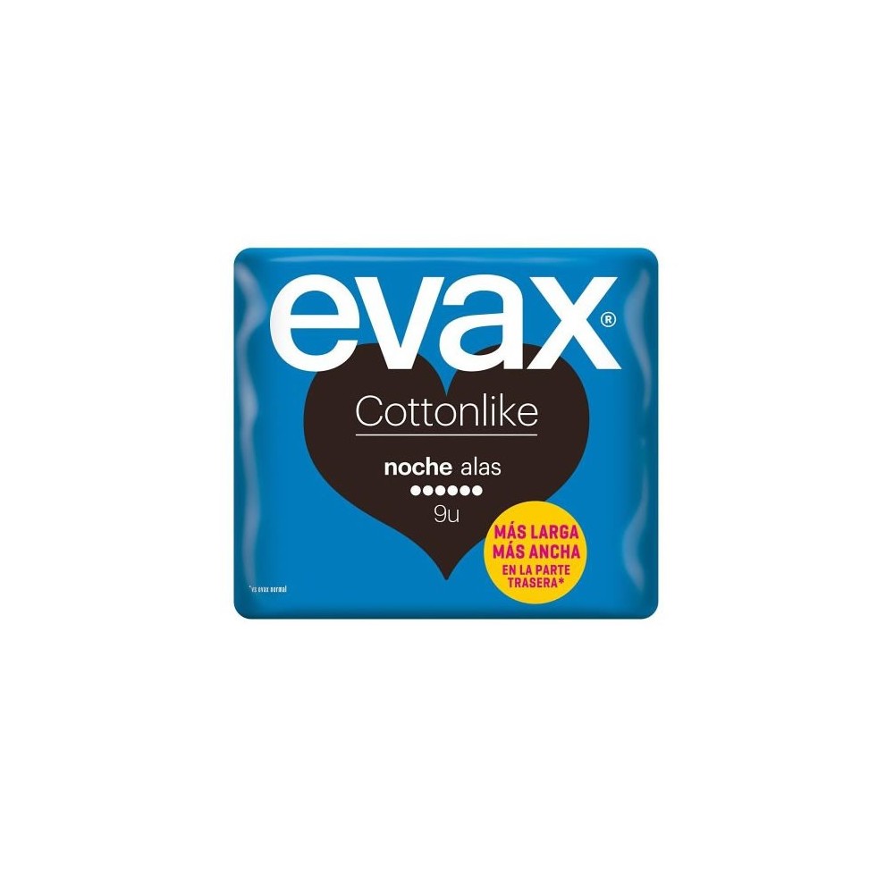 "Evax Cottonlike Night With Wings" higieniniai įklotai 9 vnt