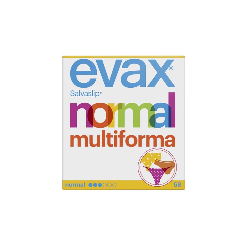 Evax Salvaslip Normal Multiform Protegeslips 58 Units