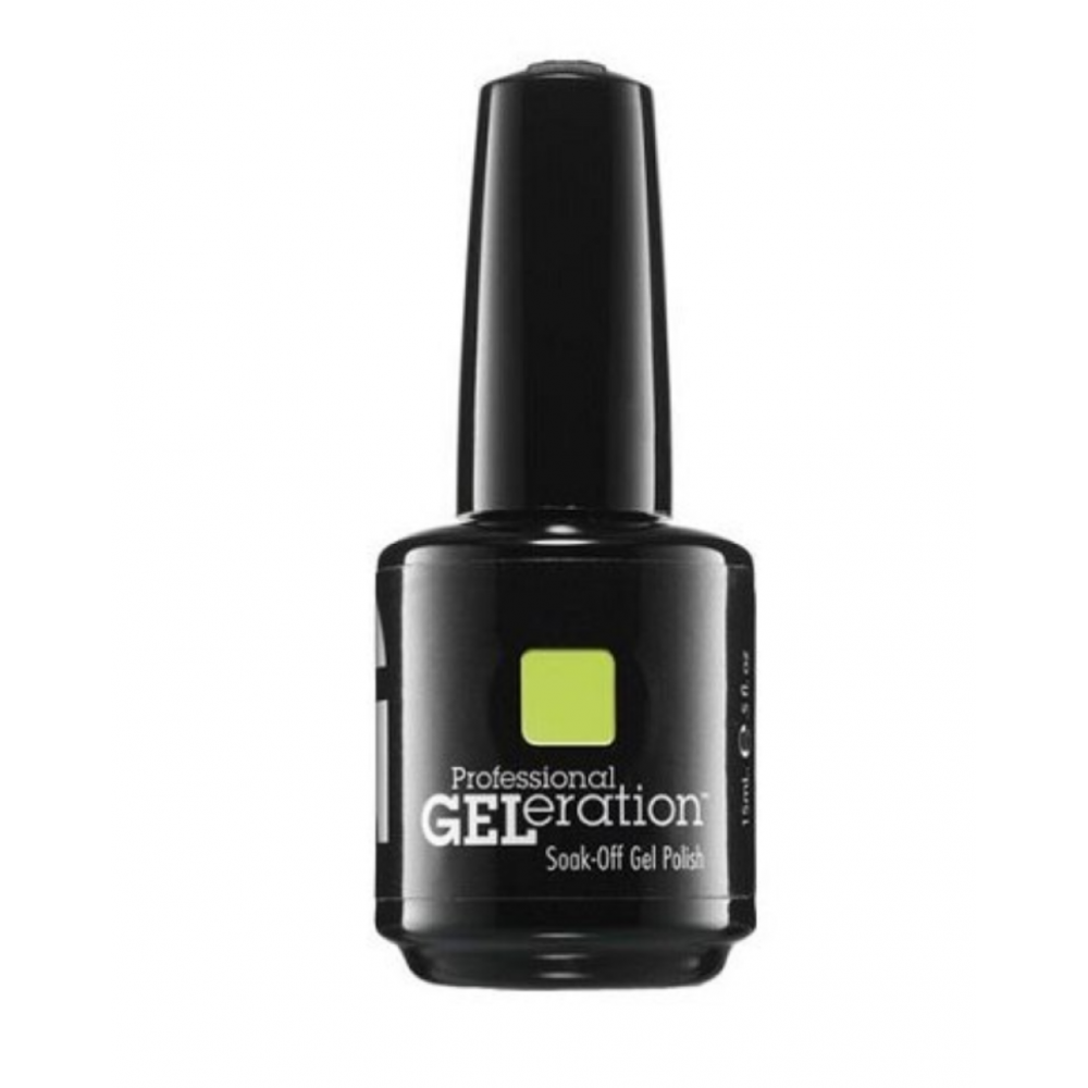 Jessica, GELeration Colours, Semi-Permanent Nail Polish, GEL-1143, Green, 15 ml