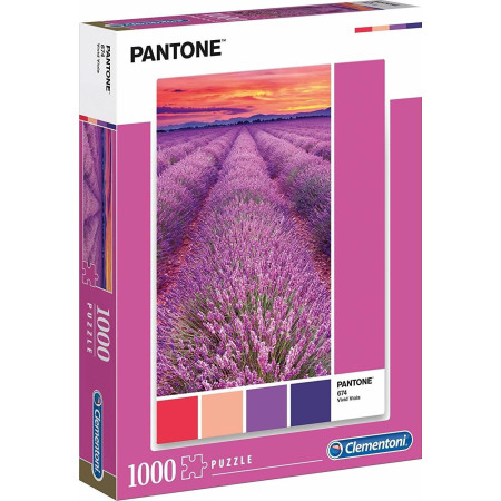 Clementoni, Pantone, Vivid Viola, Puzzle, Unisex, 1000 pcs