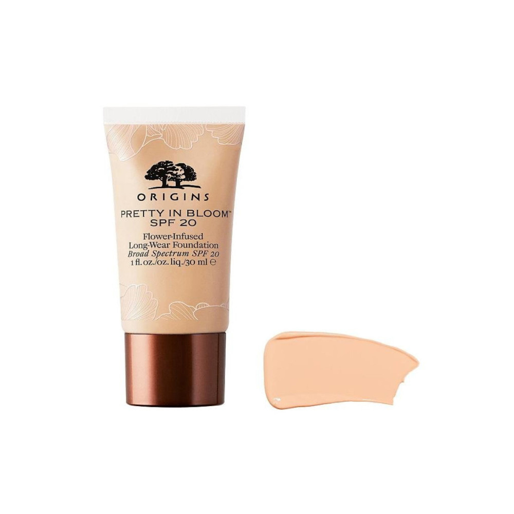 Origins, Pretty In Bloom, Long Wearing, Cream Foundation, 540, Medium Deep Golden Warm, SPF 20, 30 ml