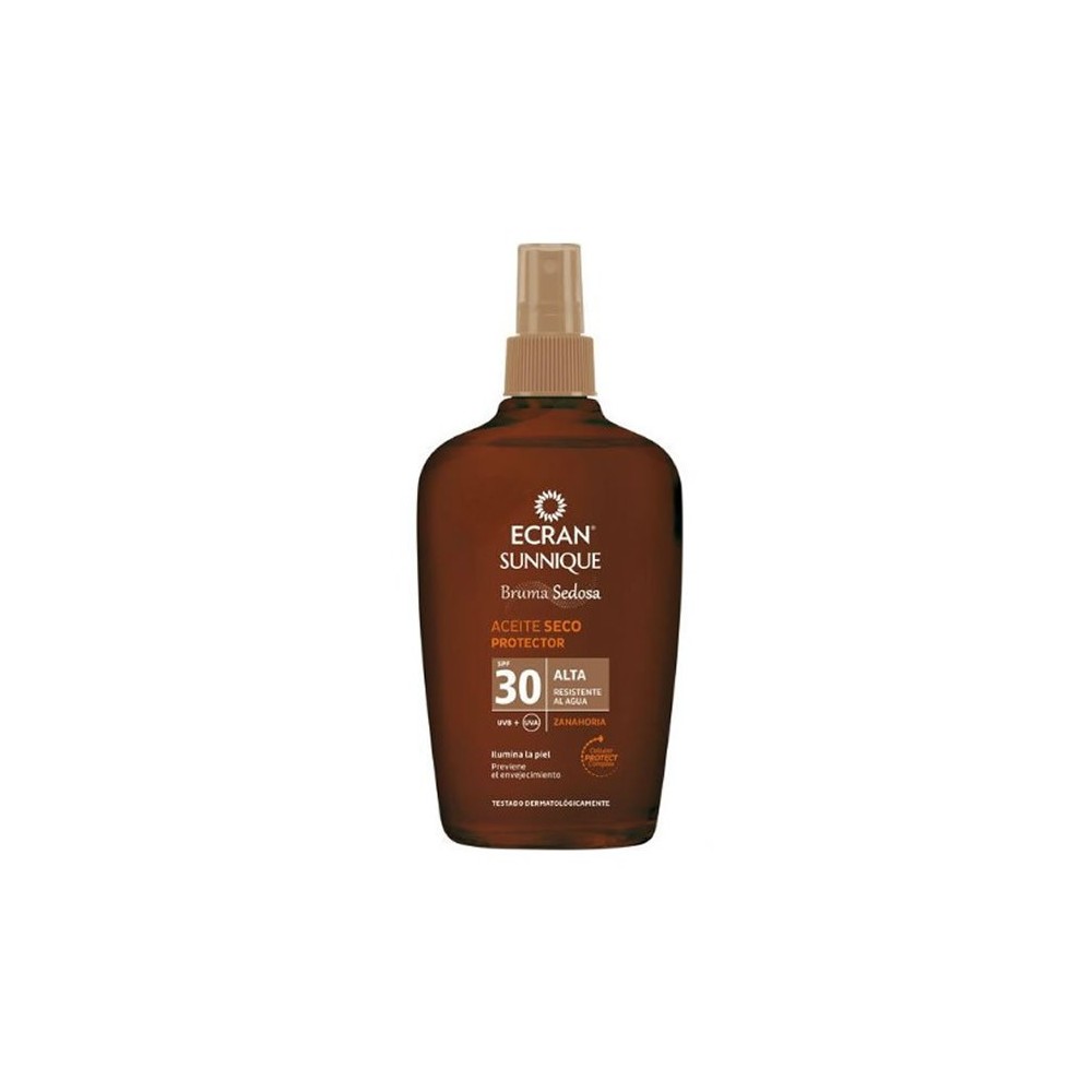 Ecran Sunnique Silky Mist apsauginis sausas aliejus Spf30 100ml