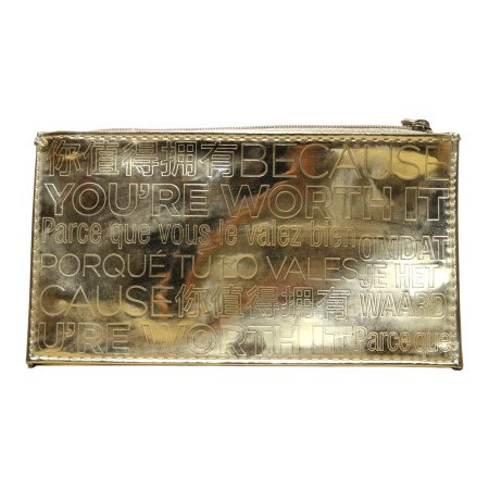L'Oreal Paris, L'Oreal Paris, GWP Textile Pouch, Golden