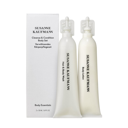Cleanse & Condition Set Susanne Kaufmann: Body Wash & Scrubs, Shower Gel & Shampoo 2-In-1, Paraben-Free, 50 ml + Body Lotions & 