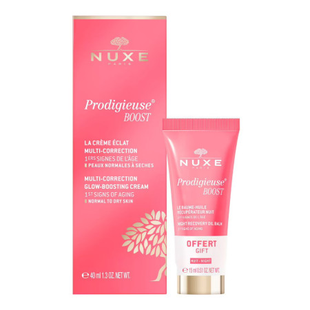 Set Nuxe: Creme Prodigieuse Boost, Multi-Correction, Cream, For Face, 40 ml + Creme Prodigieuse Boost, Recovery, Night, Balm, Fo
