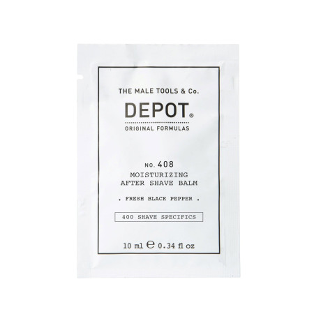 Depot, 400 Shave Specifics No. 408, Fresh Black Pepper, Moisturizing, After-Shave Balm, 10 ml
