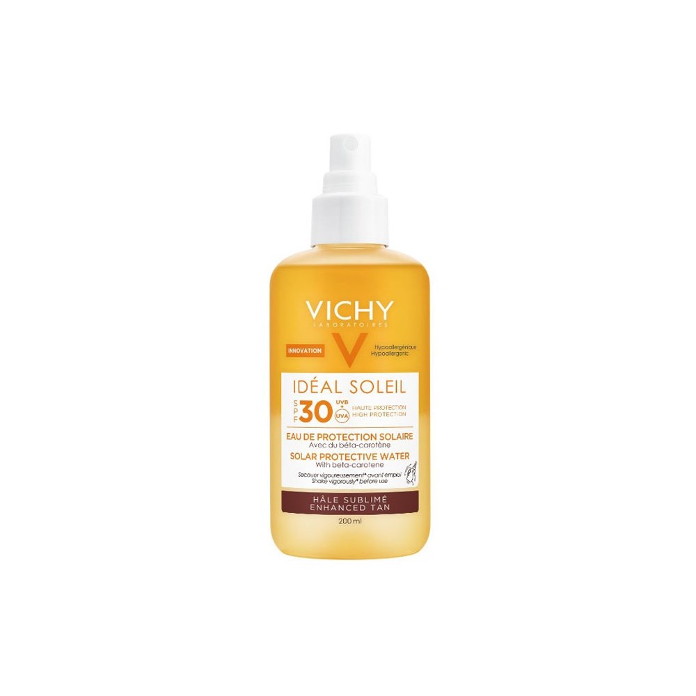 Vichy Ideal Soleil Solar Protective Water Enhanced Tan Spf30 Apsauginis purškiklis nuo saulės 200ml