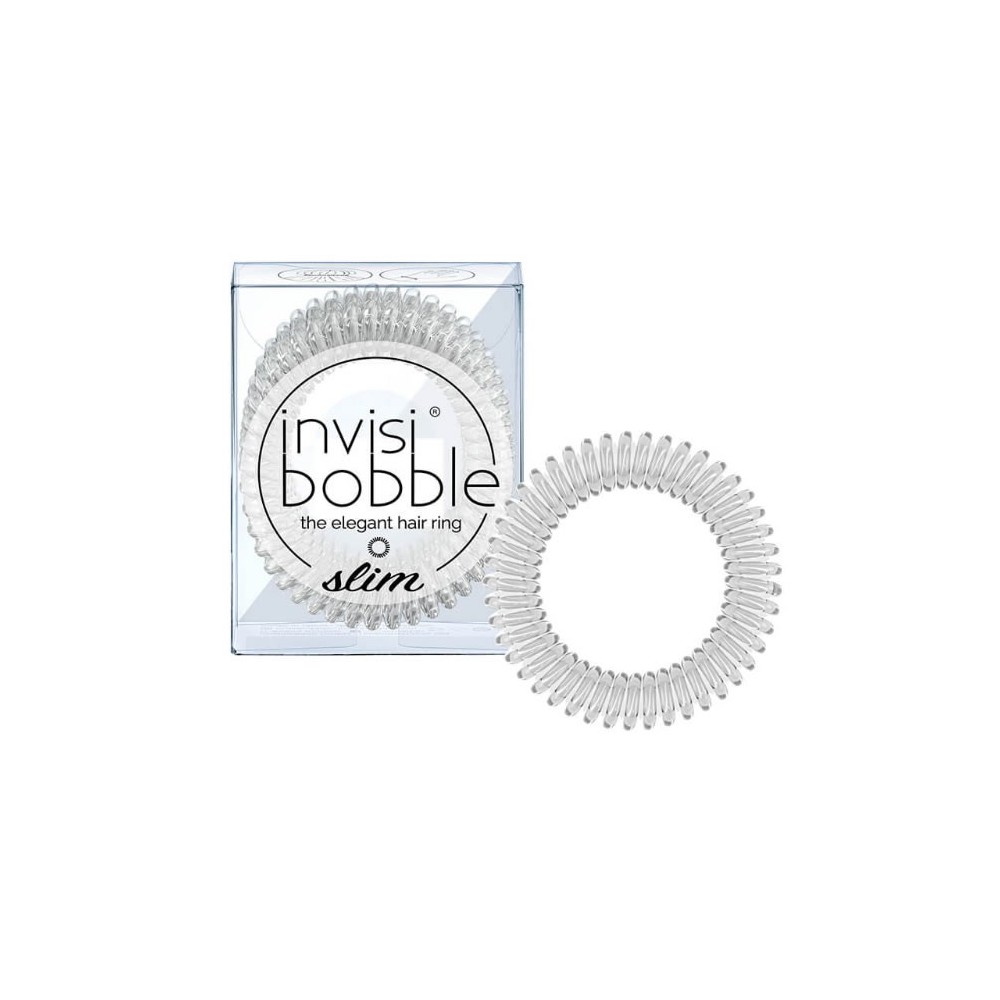 "Invisibobble Slim Crystal Clear" plaukų aksesuaras 3 vnt