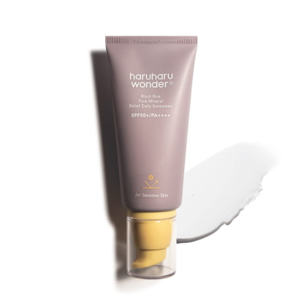 Haruharu Wonder Black Rice Pure Mineral Relief Daily Sunscreen apsauga nuo saulės veidui 50ml