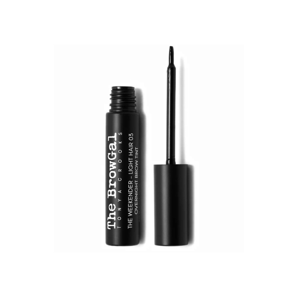 The BrowGal The Weekender Overnight Brow Tint 01 Dark Hair antakių dažai