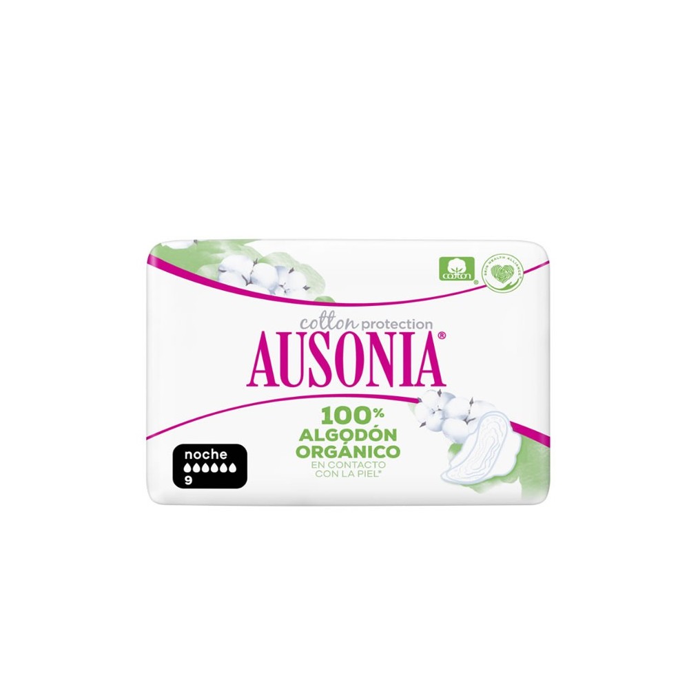 Ausonia Organic 100% Night Alas 9 Units