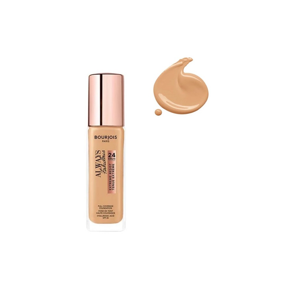 Bourjois Always Fabulous Foundation 24H Spf20 125 Ivory Skystas makiažo pagrindas 30ml