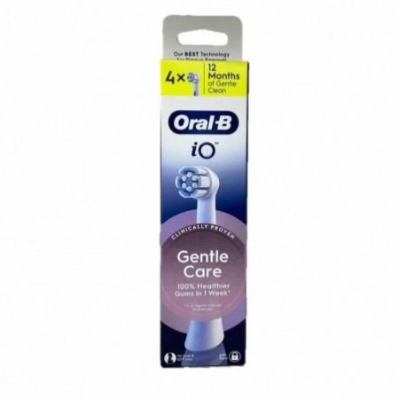 Oral-B iO Gentle Care White Replacement Heads 4 Pack