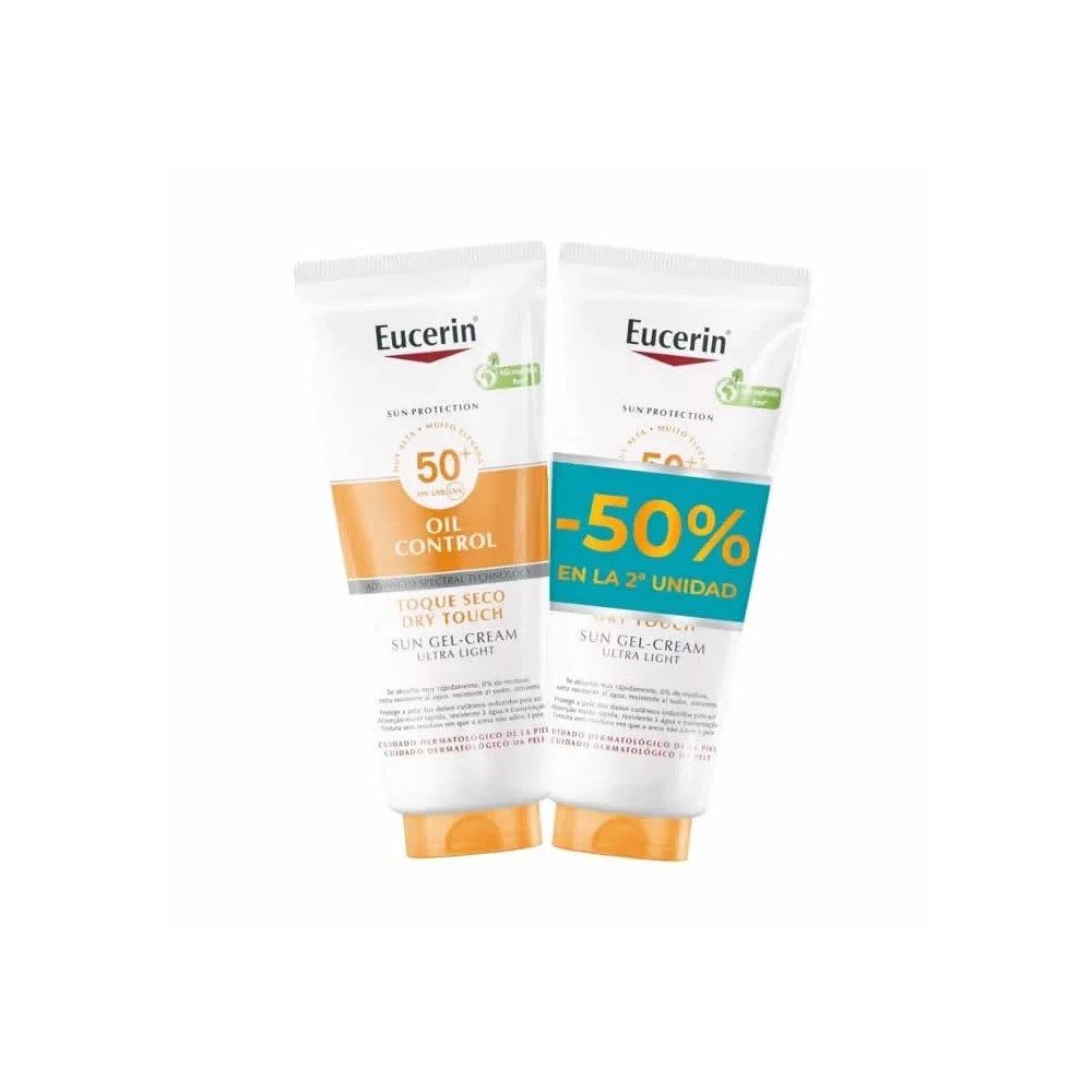 Eucerin Oil Control Dry Touch Sun Gel Cream Ultra Light 2x200ml
