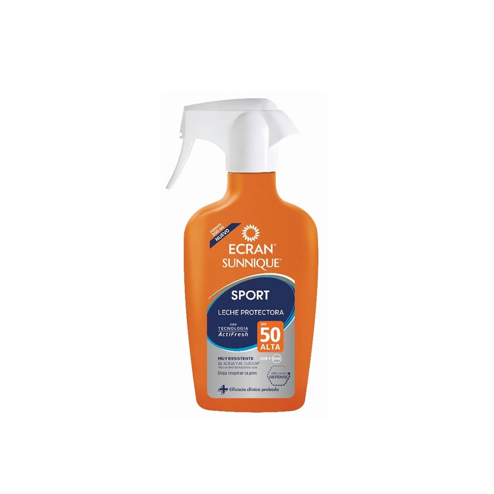 "Ecran Sunnique Sport" apsauginis pienelis Spf50 Spray 300ml