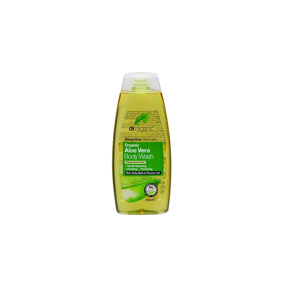 "Dr Organic Aloe Vera" vonios ir dušo gelis 250ml