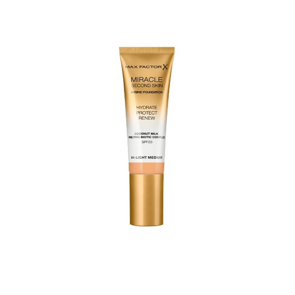 Max Factor Miracle Second Skin Spf20 4 Light Medium 30 ml