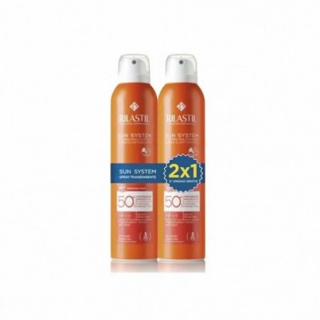 Rilastil Sun System Transparent Spray Wet Skin Spf50 + 2x200ml
