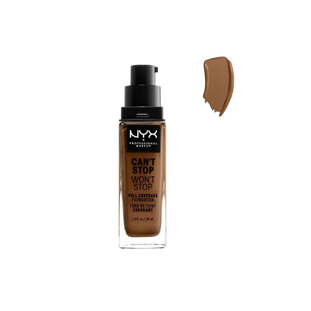 Nyx Can´t Stop Won´t Stop pilnai dengiantis makiažo pagrindas Sienna 30ml