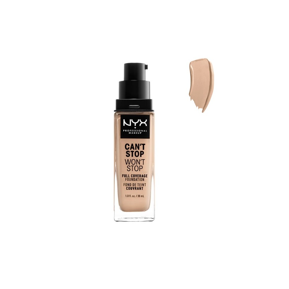 Nyx Can´t Stop Won´t Stop pilnai dengiantis makiažo pagrindas "Vanilla" 30ml