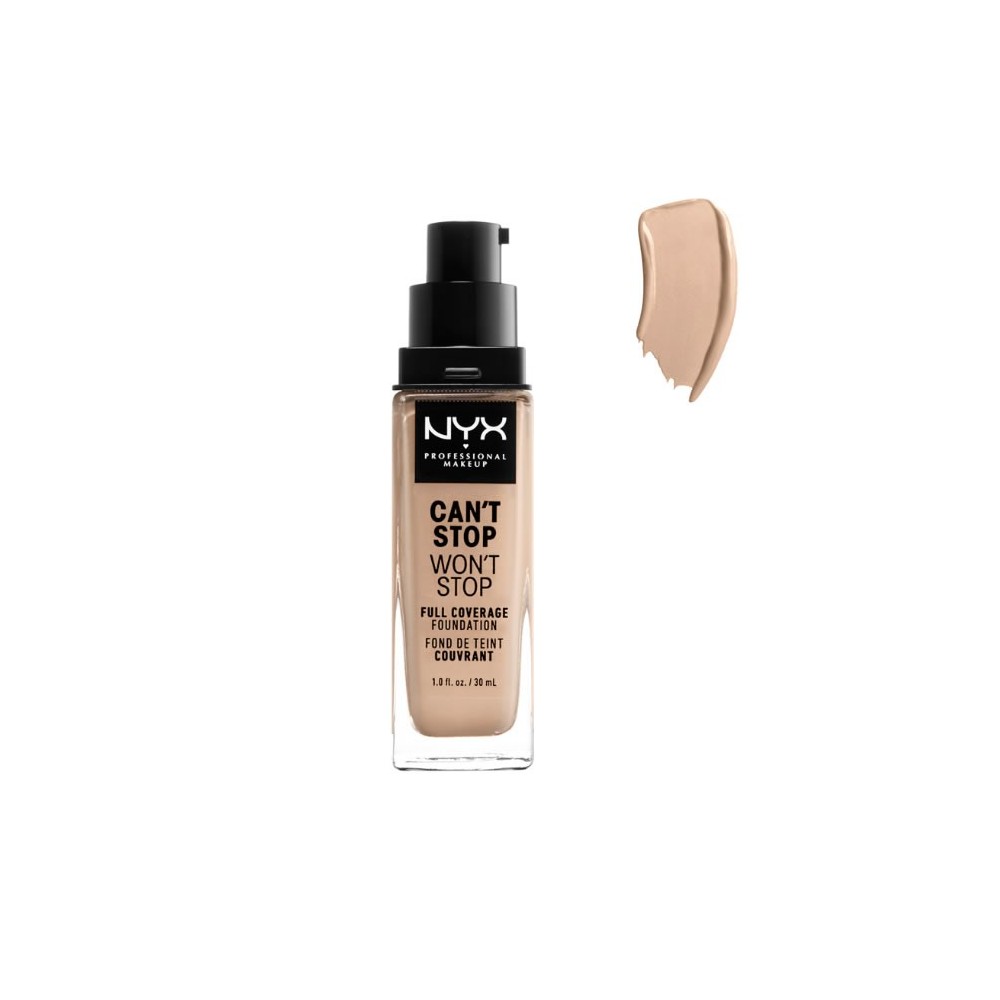 Nyx Can´t Stop Won´t Stop pilnai dengiantis makiažo pagrindas Light Ivory 30ml