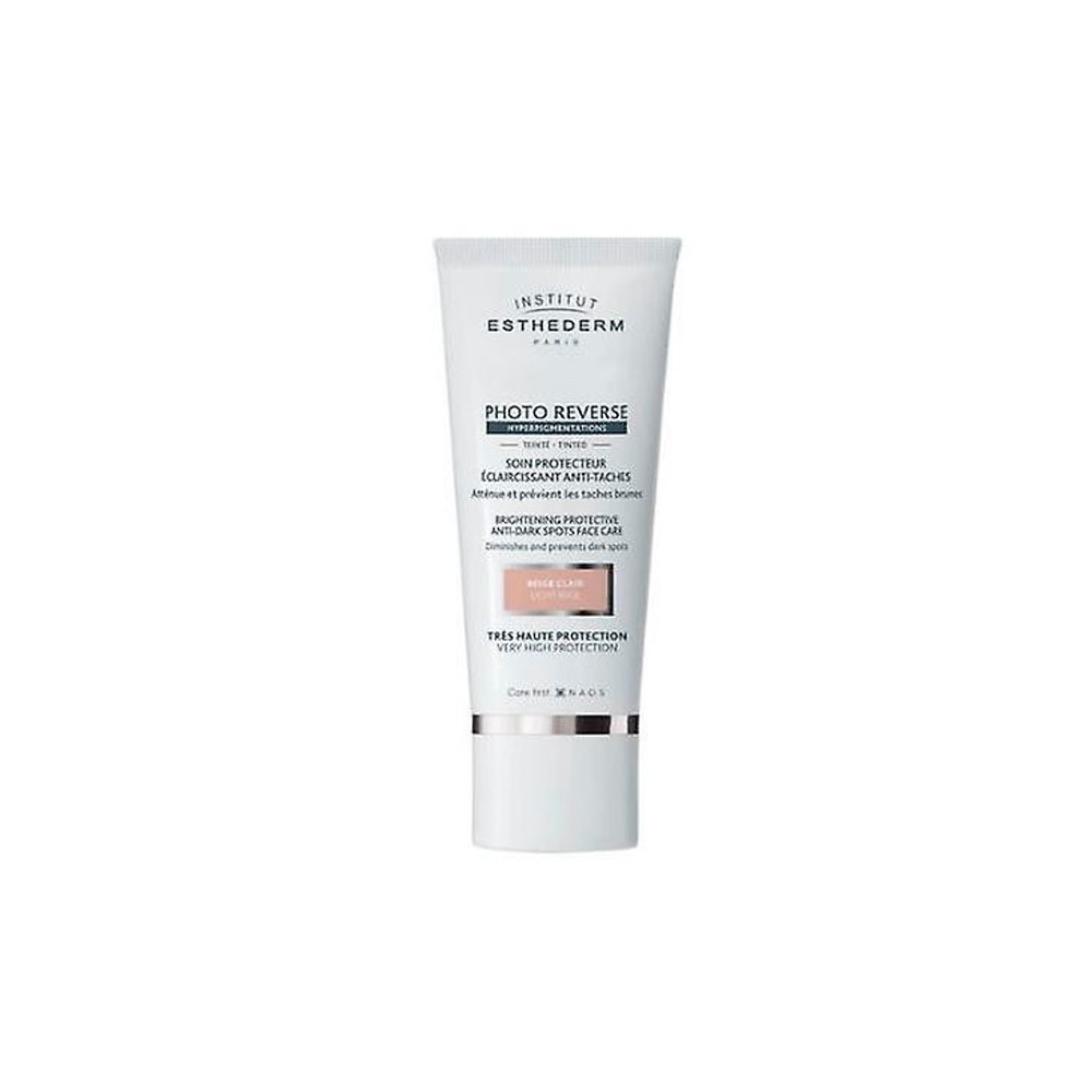 Institut Esthederm Photo Reverse Light Beige apsauginis kremas nuo tamsių dėmių didelė apsauga nuo saulės 50ml