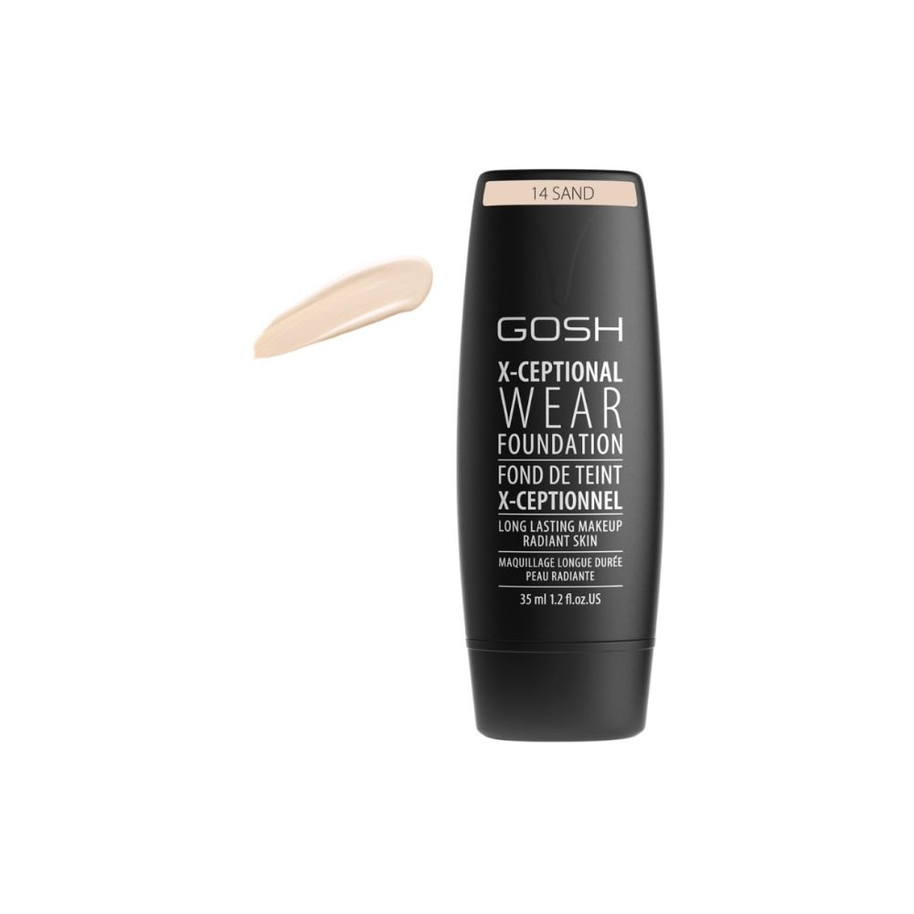 "Gosh X-Ceptional Wear Foundation" ilgalaikis  makiažo pagrindas 14 Sand 35ml