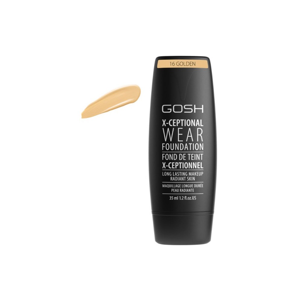 "Gosh X-Ceptional Wear Foundation" ilgalaikis  makiažo pagrindas 16 Golden 35ml