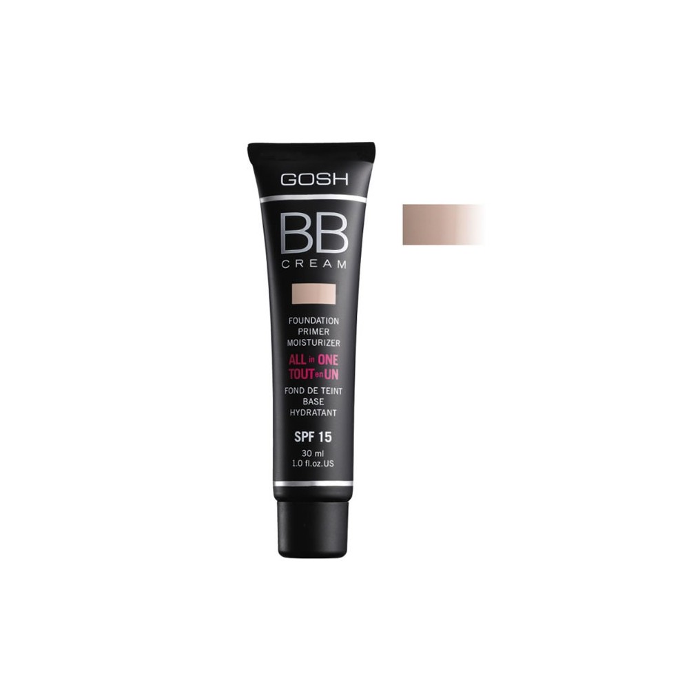 Gosh BB Cream Foundation Primer Moisturizer 02 Beige 30ml