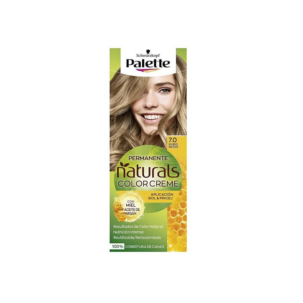 Schwarzkopf Palette Naturals Color Creme 7.0 Vidutinė blondinė - plaukų dažai