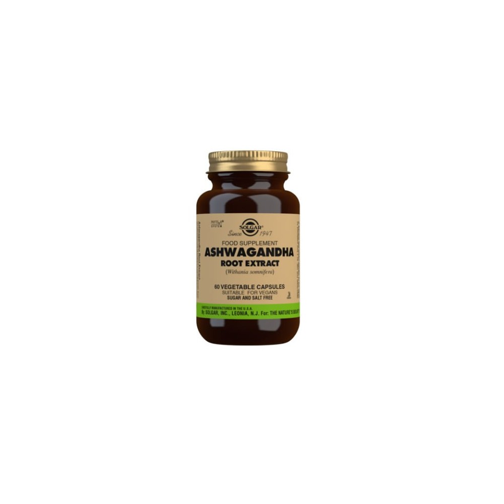 Solgar Ashwagandha Root Extract Vegetable Capsules - Pack of 60