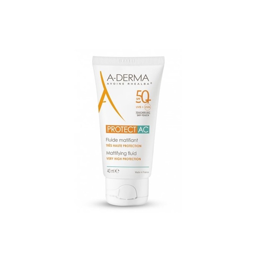 "A-Derma Protect AC" matinis skystis Spf50 + 40ml
