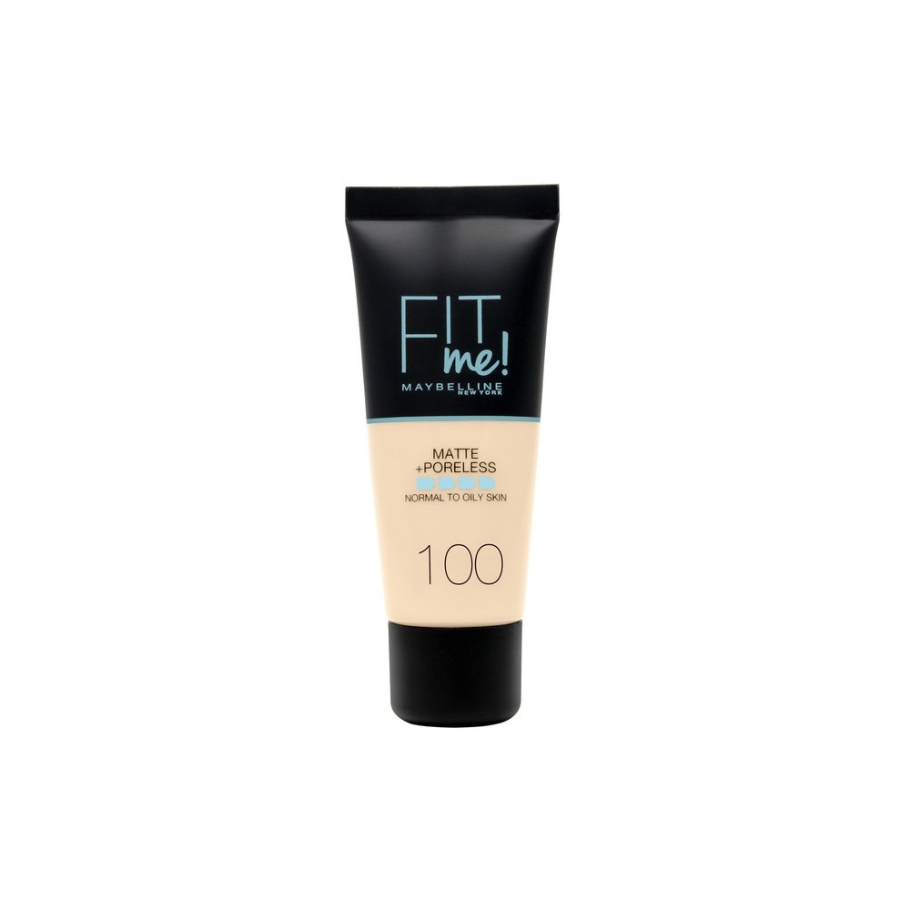 "Maybelline Fit Me Matte & Poreless Foundation" 100 Warm Ivory Makiažo pagrindas 30ml