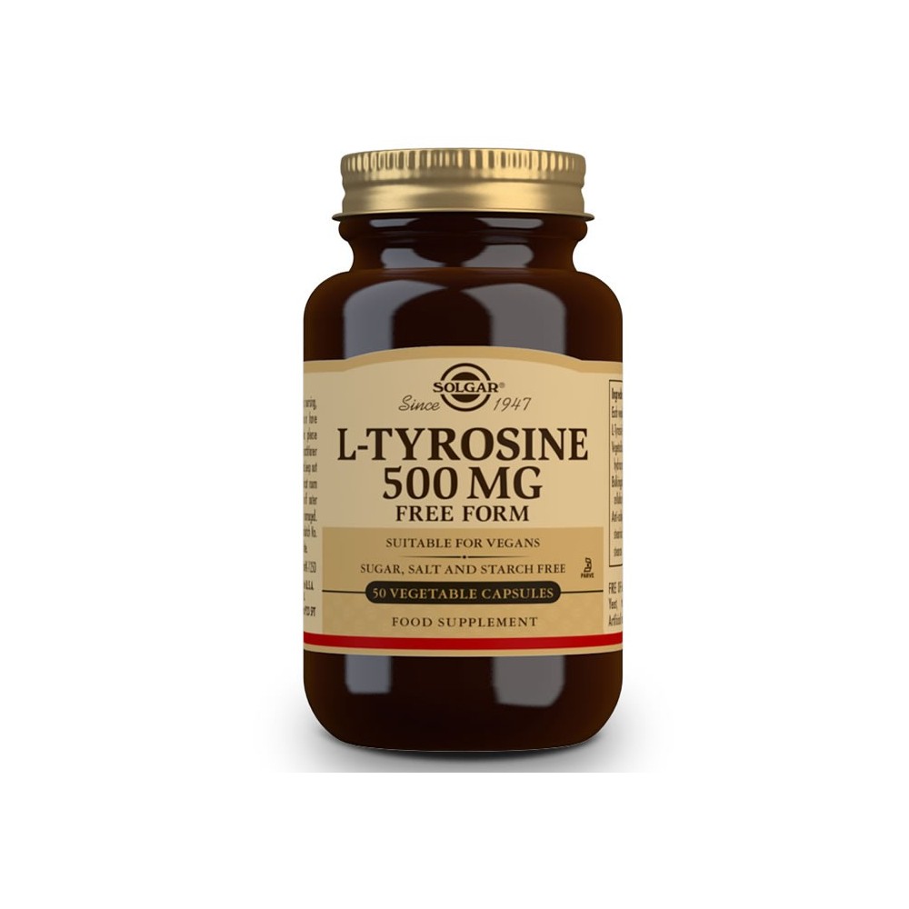 Solgar L-Tyrosine 500mg 50 kapsulių