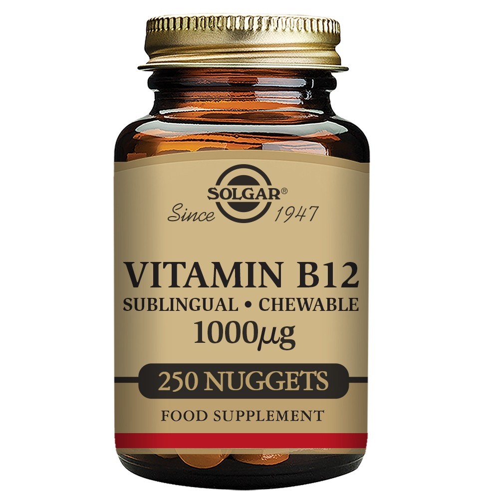 Solgar Vitaminas B12 1000mcg - ciankobalaminas 250 tablečių