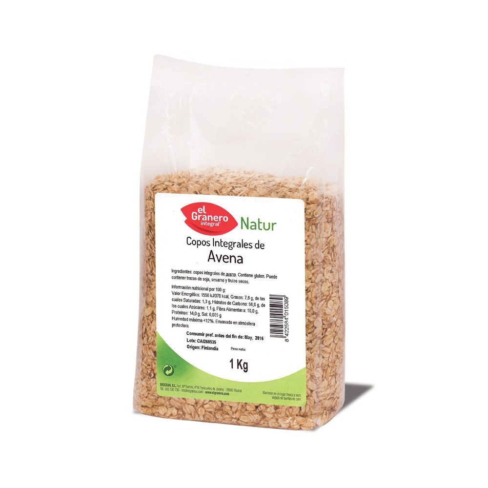 Granero Copos Avena Integrales 1 Kg