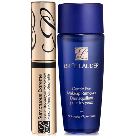 Extreme Lashes Set Estee Lauder: Gentle Eye, Makeup Remover Lotion, 30 ml + Sumptuous Extreme, Waterproof, Volumizing, Mascara, 