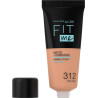 Maybelline, Fit Me Matte + Poreless, Liquid Foundation, 312, Golden, 30 ml