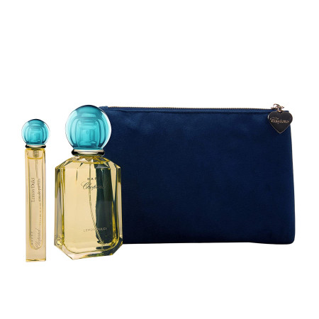 Happy Lemon Dulci Set Chopard: Happy Lemon Dulci, Eau De Parfum, For Women, 100 ml + Textile Makeup Bag, Blue + Happy Lemon Dulc