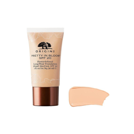 Origins, Pretty In Bloom, Long Wearing, Cream Foundation, 540, Medium Deep Golden Warm, SPF 20, 30 ml