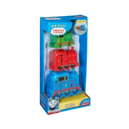 My First Thomas The Train 12+ Months Set Fisher Price: Thomas & Friends, Train, No. 1, Blue + Thomas & Friends, Train, No. 5, Re