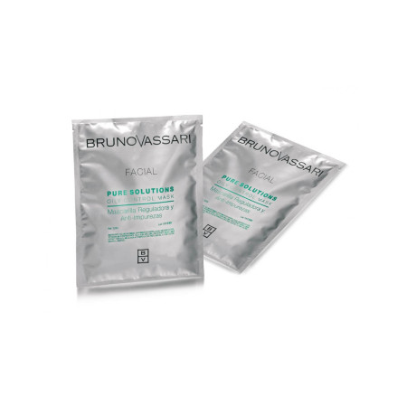 Set, Bruno Vassari, Pure Solutions, Tea Tree Oil, Eliminates Impurities, Peel-Off Mask, For Face, 6 pcs, 30 g