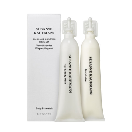 Cleanse & Condition Set Susanne Kaufmann: Body Wash & Scrubs, Shower Gel & Shampoo 2-In-1, Paraben-Free, 50 ml + Body Lotions & 