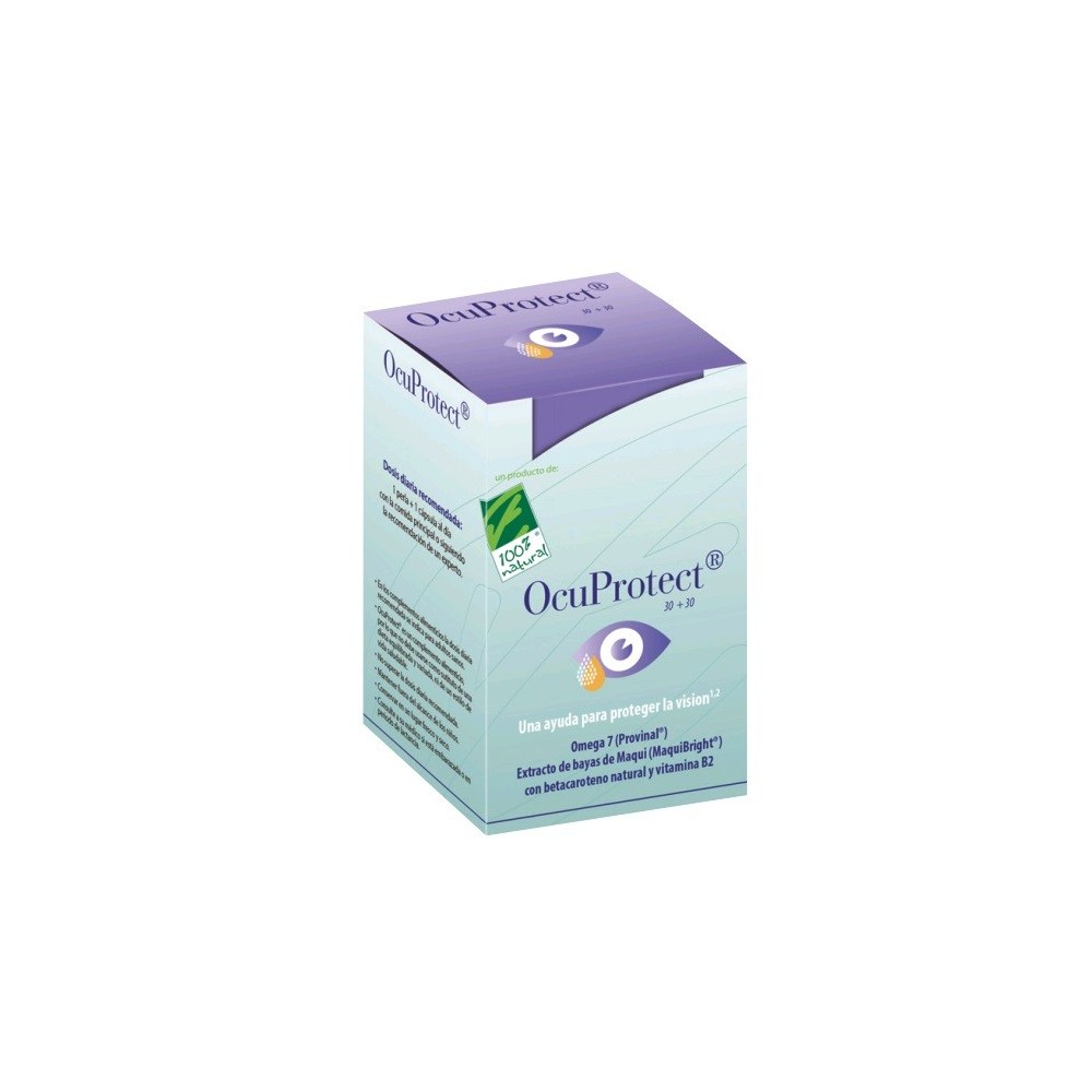 100%natura 100 Natura 100 Natura 100 Natura 100 Natura Ocuprotect 30 Perlas 30 Capsulas Vegetales