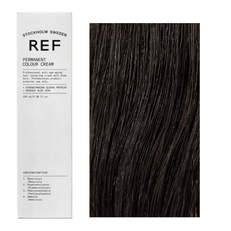 Ref Stockholm, Permanent Colour, Vegan, Permanent Hair Dye, 3.0 Dark Brown, 100 ml