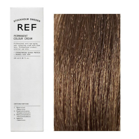 Ref Stockholm, Permanent Colour, Vegan, Permanent Hair Dye, 8.035 Cappuccino, 100 ml