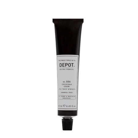 Depot, 500 Beard & Mustache Specifics No. 506 Invisible Clour, Semi-Permanent Hair Dye,  Natural Steel, 60 ml